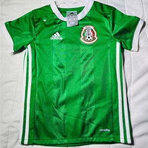 Adidas Kids Soccer Jersey in Green and White